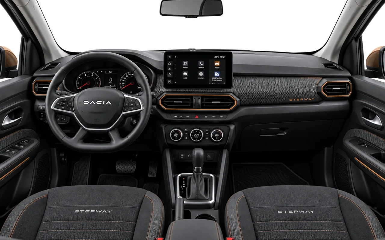Dacia Sandero Antalya kokpit görünüm